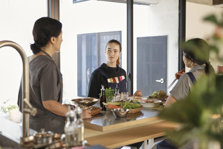 Experiência de aula de culinária coreana premium e original em Hanok