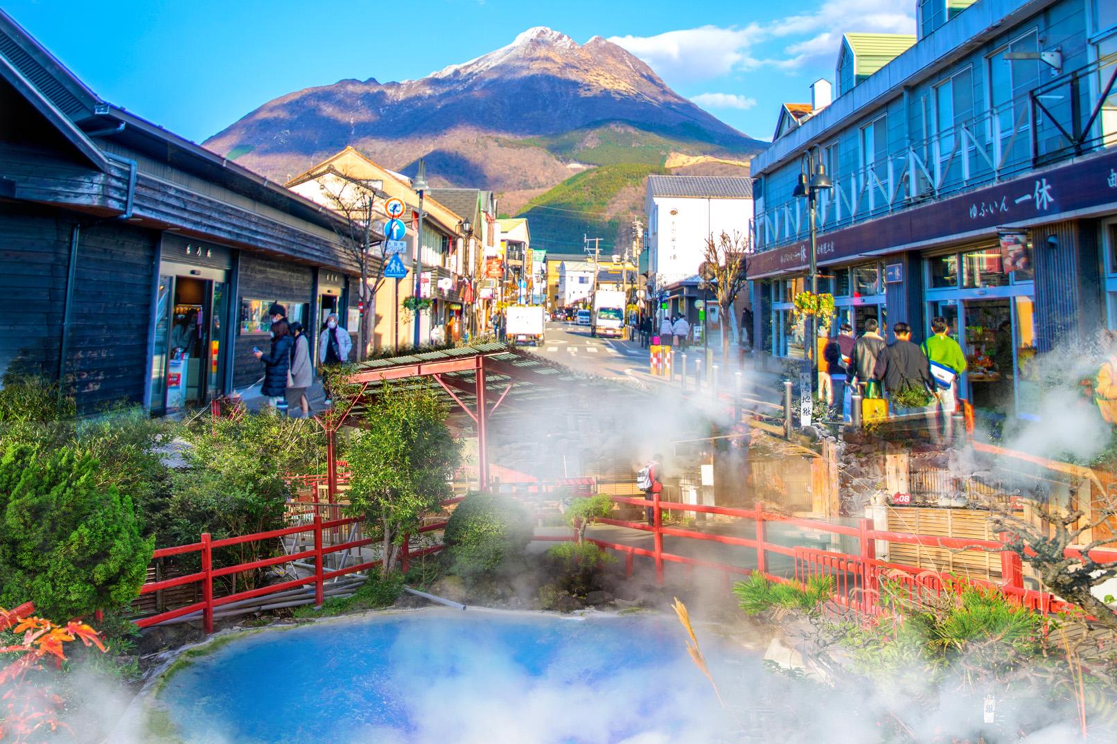 Fukuoka: Tages-Tour nach Yufuin und Beppu (Optionen: Dazaifu/Brauerei)