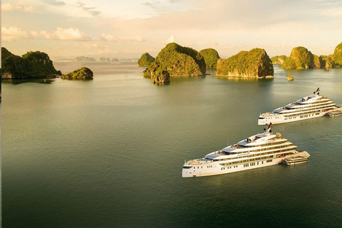 Hanoi: 3-Day UNESCO Luxury Ha Long/Lan Ha & Hanoi City Tour 3D2N Standard 3-Star Overnight Cruise & Ha Noi City