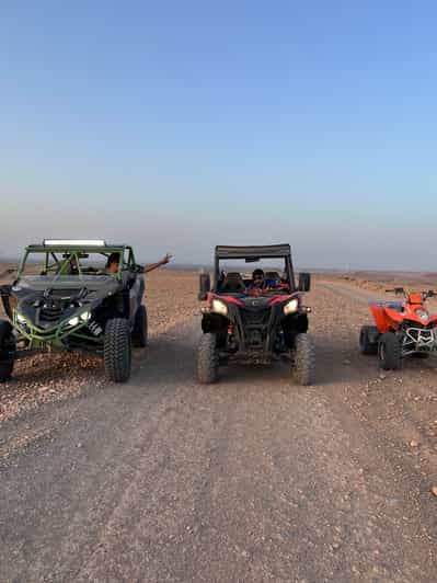 Au départ de Marrakech : Buggy dans le désert d'Agafay 1 heure et dîner-spectacle - buggy