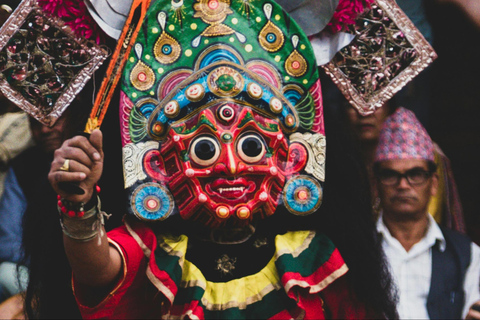 Busstur med sightseeing i Katmandu (5 sevärdheter)