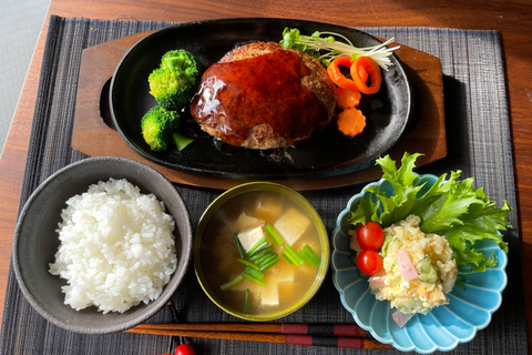 Japanese Home CookingClass Near TokyoTower + SupermarketWalk JPHamburgerSteak with Japanese craft beer pairing