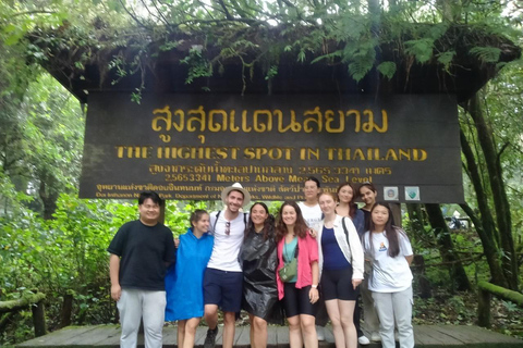 Chiang Mai: Excursión de un día al Parque Doi Inthanon con caminata por Kew Mae PanLa Visita Regular incluye Comida y Entradas