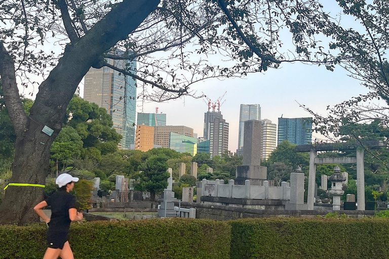 Tokyo - en privat morgonrunda Privat morgonlöpning med upplevelse av Sento-badet