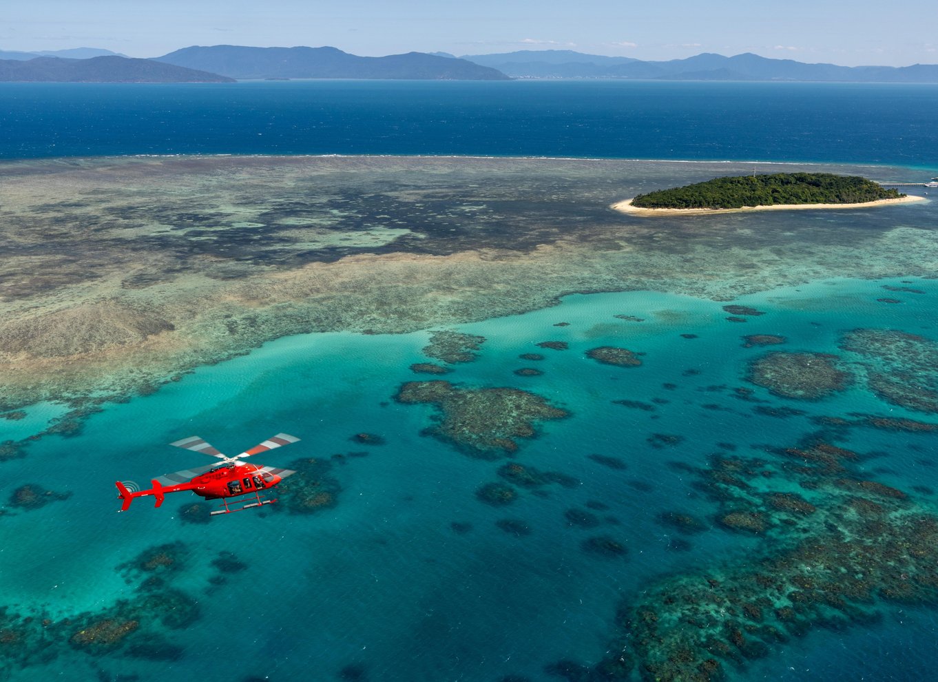 Cairns: Great Barrier Reef 30-minutters helikopterflyvning