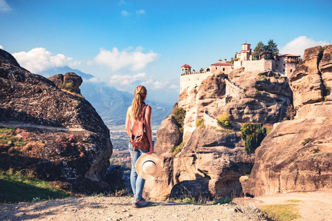 Meteora: Monasteries Tour, Lunch, and Athens Transfer Option Meteora Tour with Lunch and Roundtrip Athens Transportation