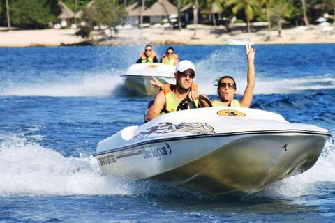 Punta Cana : Aventure en bateau rapide et plongée en apnée avec ...