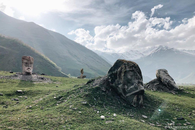 From Stepantsminda: Kazbegi Region With Waterfall