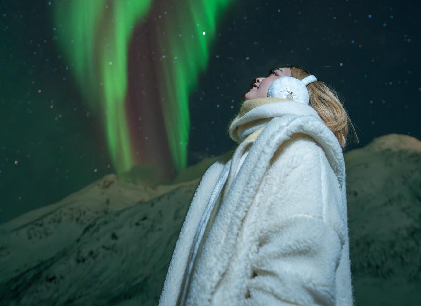 Tromsø: Nordlys i minibus med gratis fotos og et varmt måltid