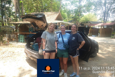 Traslado de carro particular de Chiang Rai para ou de Pai (Mae Hong Son)Pai (Mae Hong Son) para Chiang Rai, com devolução de 1 trajeto/carro SUV