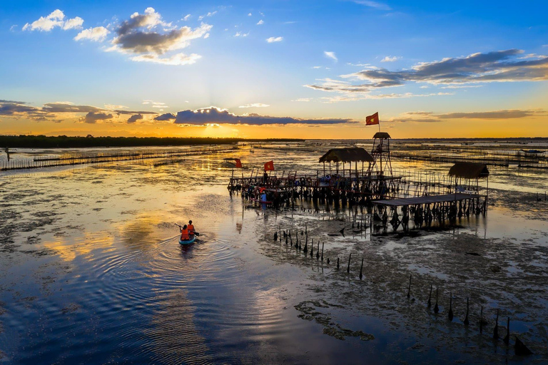 Hue : Visite d'une demi-journée au coucher du soleil sur la lagune de Tam Giang YellowHue : Excursion d'une demi-journée à la lagune jaune de Tam Giang au coucher du soleil