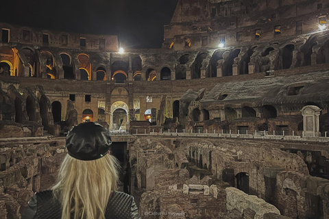 Rome: Colosseum All-Access Underground Night Tour with Arena