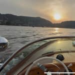 Lake Como: Sunset Wooden Boat Tour with Italian Aperitivo