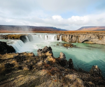 Porto de Akureyri: Cachoeira Godafoss, Myvatn e excursão aos banhos