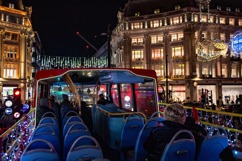 London: Christmas Lights Open-Top Bus Tour Upper Deck