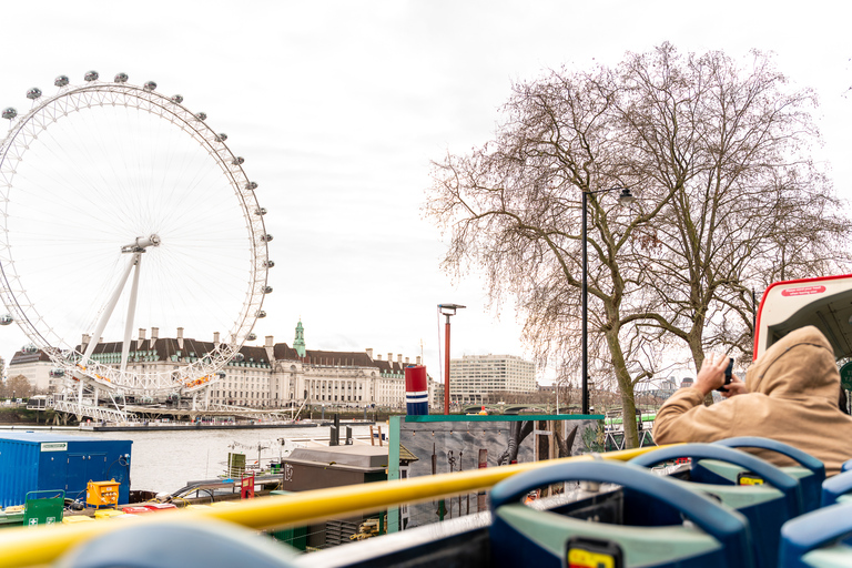 Londen: Tootbus Must-See Hop-On Hop-Off Bustour met Cruise48-uurs ticket