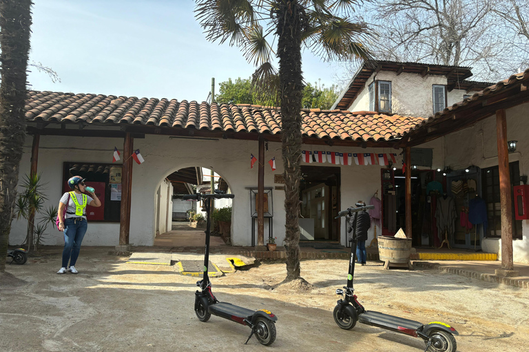 Andes Mountain Range on Electric Scooter, culture and nature