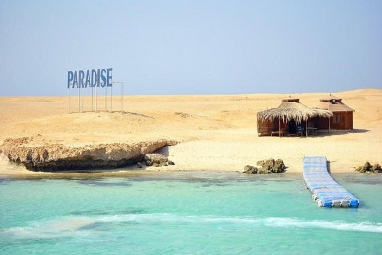 Hurghada: Private Speedboat To Orange & Paradise Island Group Speedboat To Orange bay & Paradise island