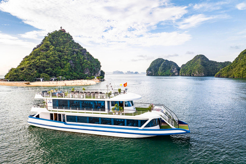 Halong Bay Luxe Cruise, 6 uur durende tocht, buffet, kajakken