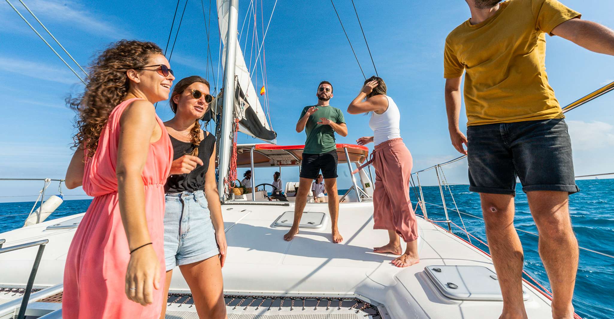 Barcelona: Sunset or Day Catamaran Cruise with Tapa & Drink photo 13