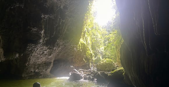 Charco Azul, Caves, Waterfalls, Beach, Free Adult Drinks
