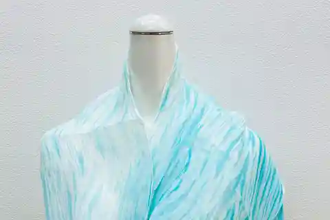 Kyo-arashi Shibori-skjerfkurs på Kyoto Shibori Museum