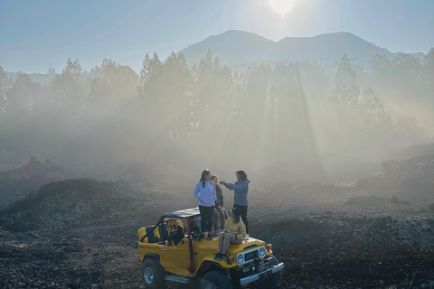 Bali: Mount Batur Sunrise Jeep Tour with Optional Add-Ons Mount Batur Jeep Sunrise with waterfall Round Trip
