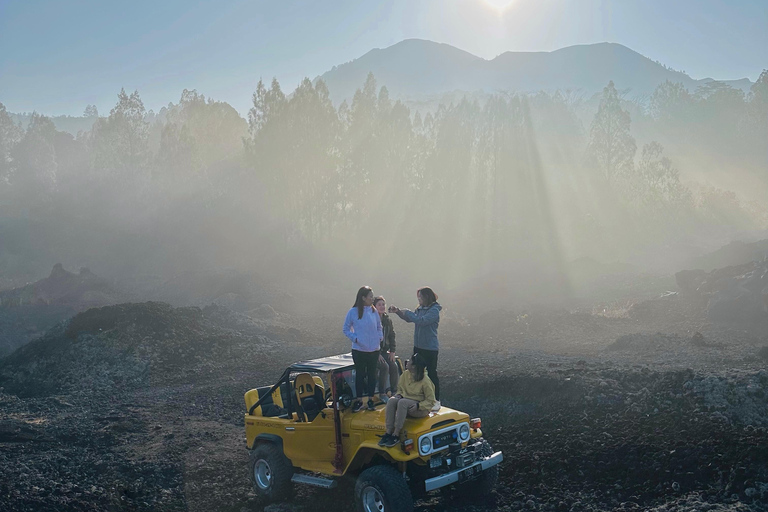 Bali: Mount Batur Sunrise Jeep Tour with Optional Add-Ons Mount Batur Jeep Sunrise with waterfall Round Trip