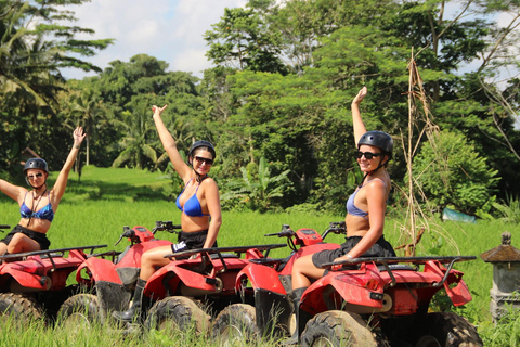 Ubud: Alamelu ATV Quad Bike Adventure with Mud & Waterfalls Full Track ATV Quad Bike + Monkey Forest (Private Transfer)
