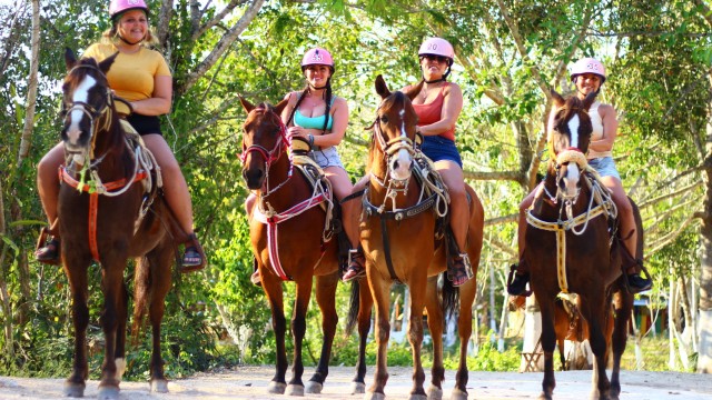 Visit ATV Ziplines Cenote Tequila Tasting and Horseback Riding in Cancun