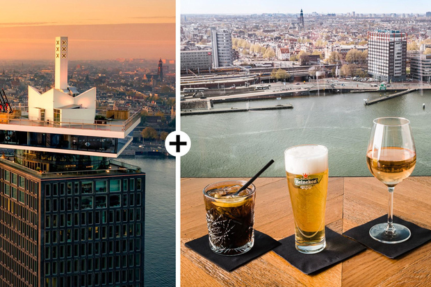 Amsterdam: Eintrittskarte für den A'DAM Lookout mit 1 Getränk