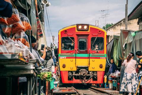 From Bangkok: Maeklong Railway and Floating Market Day Tour