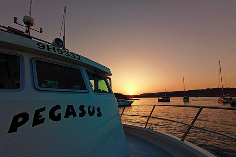 Mellieha: 2 Bay Evening Sunset Cruise Crystal &amp; Blue Lagoon