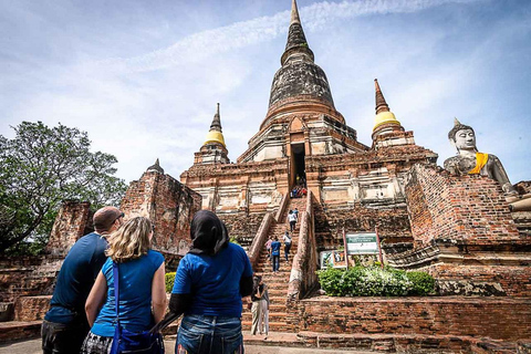 Bangkok - en dagstur Ayutthaya tempel och guidad kryssning Dagstur