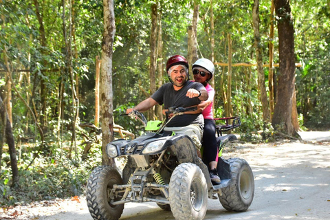 Cancun: Amazing Horseback Riding Tour, Cenote, Zipline & ATV Shared ATV from Tulum