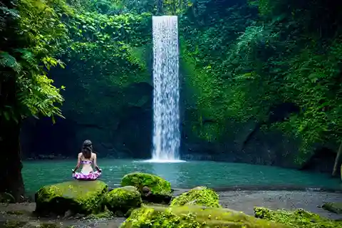 Bali : Chutes de Kanto Lampo et Tibumana avec temple de l'eau