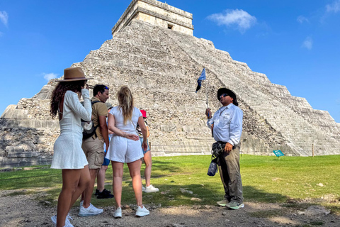 From Cancun: Chichen Itza, Cenote & Valladolid Day Trip Tour from Meeting Points in Cancun