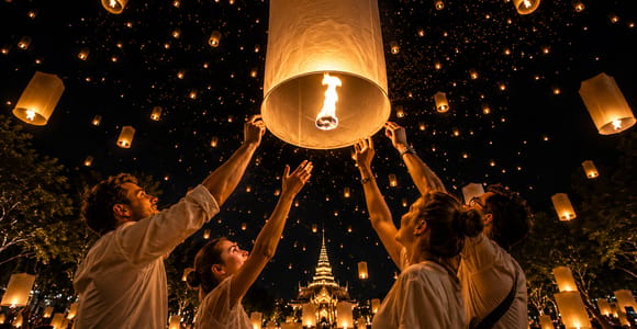 Chiang Mai: Magical Loy Krathong Sky Lantern YiPeng Festival