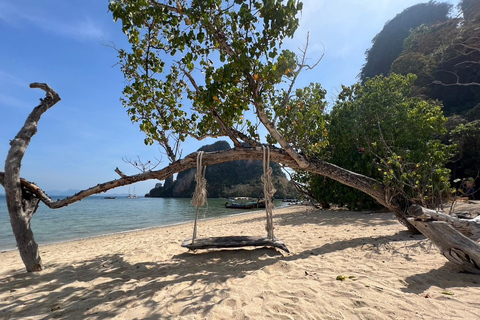 Krabi: Passeio de barco particular com cauda longa e mergulho com snorkel nas Ilhas HongOpção de passeio de lancha particular