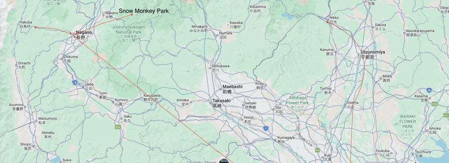 Transfert interurbain, Hakone⇒Tokyo, Yokohama, Narita