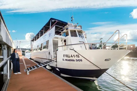 Sevilha: Passeio de barco-restaurante no rio Guadalquivir com almoço/jantar