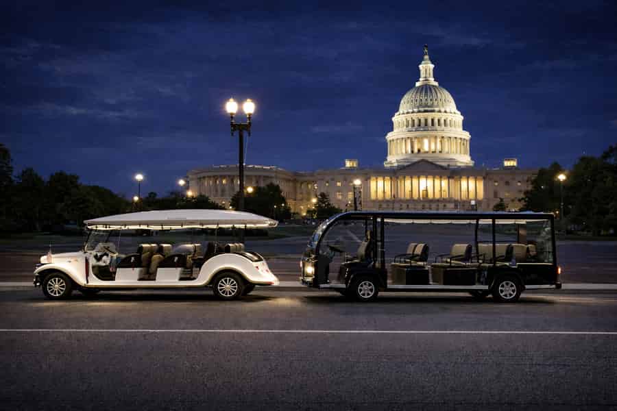 Washington, D.C.: Denkmal-Tour mit dem Elektrowagen nach Einbruch der Dunkelheit. Foto: GetYourGuide