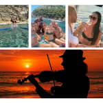 Cagliari: Tour in barca, Aperitivo sotto la Sella, Serenata con Violinista