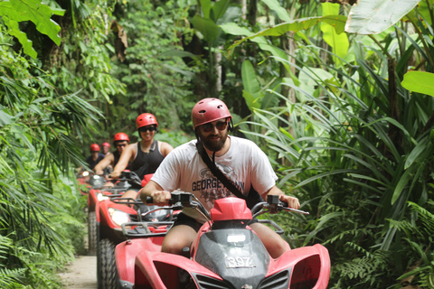 Ubud Quad Bike Tour with Waterfall, Long Tunnel, and Lunch Single Driver ( 1 ATV 1 person ) with Meeting Point Ubud