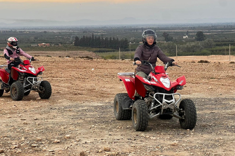 From Marrakech: Agafay Desert Quad Biking Tour with Transfer