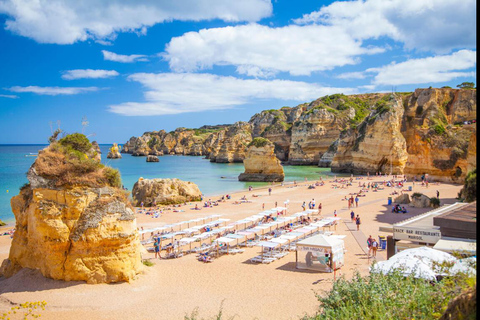 Lisbonne : Algarve, grottes de Benagil et Lagos avec option de tour en bateauVisite en petit groupe