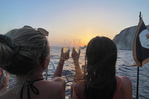 Zakynthos: Glass-Bottom Sunset Cruise with Wine Private Glass-Bottom Sunset Cruise with Wine