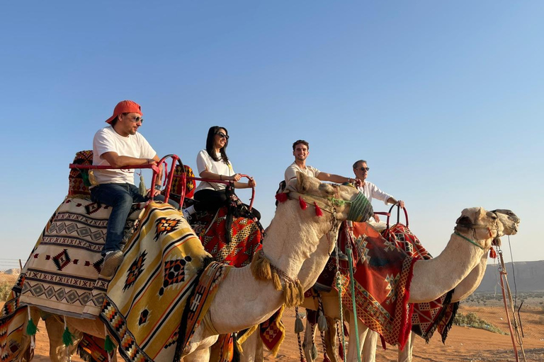 Riyadh:Red Sand Dunes camel ride&Quad&Sandboarding Adventure Private Tour with pick up and drop off from your location