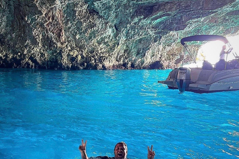 From Bijela: Group tour to Blue Cave & Submarine Tunnel
