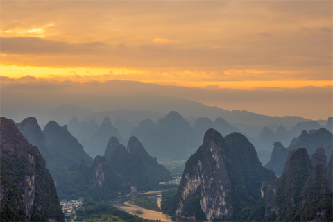 Guilin : visite privée d&#039;une journée à Yangshuo, vue sur les montagnes à vol d&#039;oiseau